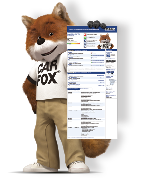Carfax räven håller en rapport.